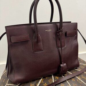 Saint Laurent Sac De Jour: Medium Burgundy